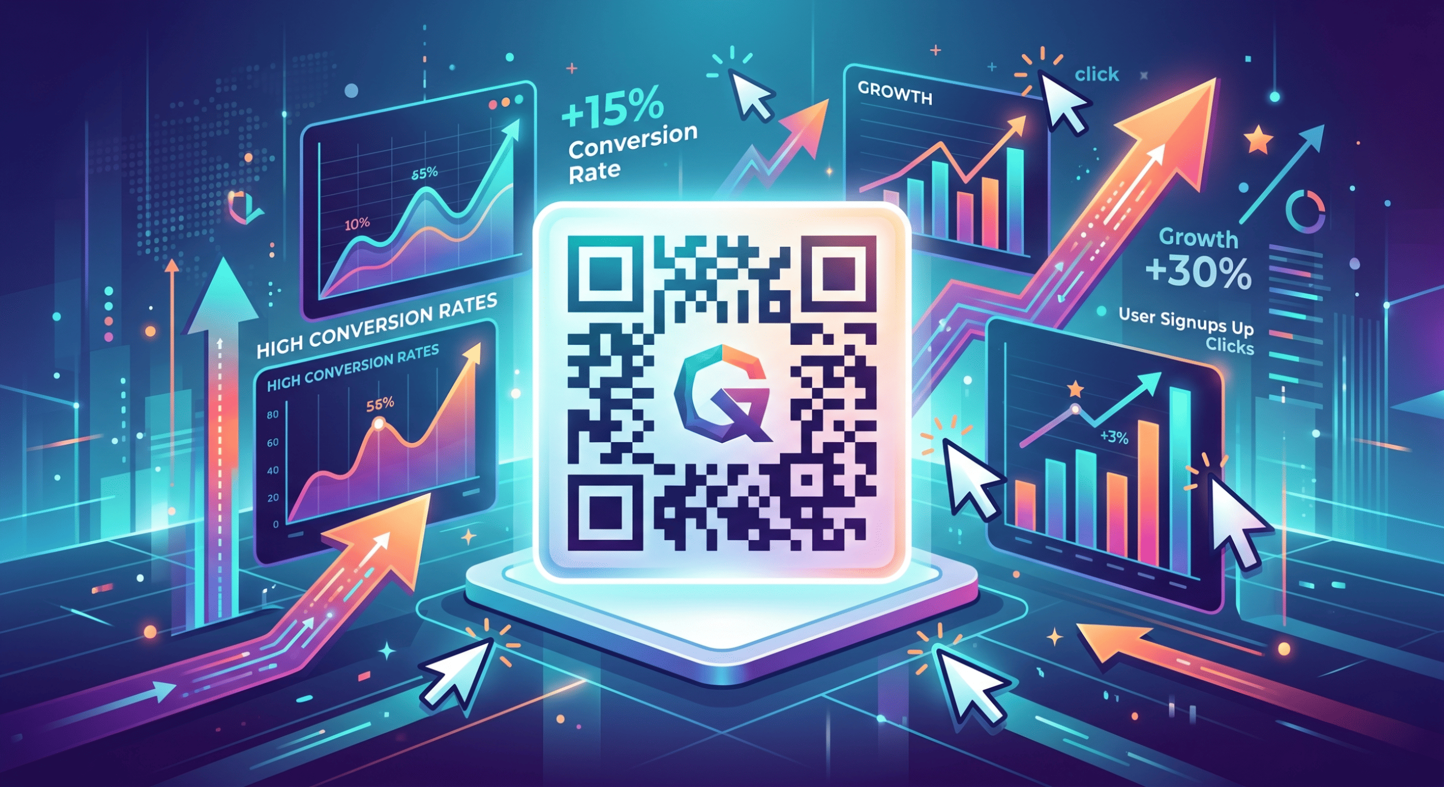 A custom branded QR code integrated with modern marketing analytics